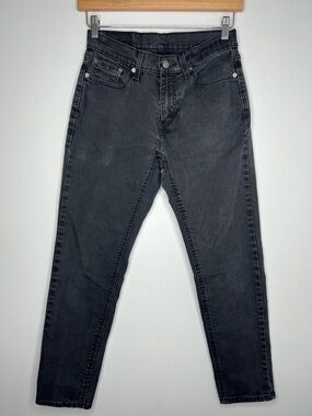 Levi’s 531 Athletic Slim Jeans Gray Wash Stretch Faded Black Denim Jeans 29x30
